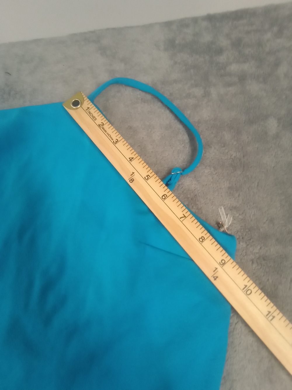 Blashe Sleek Teal Spaghetti Aqua Strap Dress Mini Size Medium NWT - Picture 12 of 12